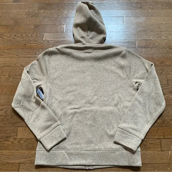 Old Navy Mens Fleece-Knit Zip Hoodie | M | Camel Brown NEW!! - Picture 4 of 10